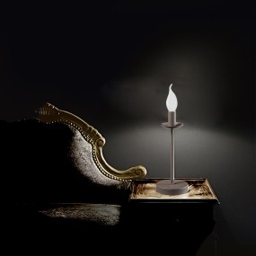 L'INFINI de la Lampe de chevet abat-jour en verre soufflé 3519-30-126 fabas