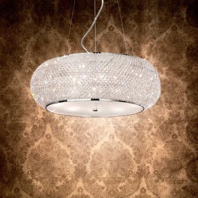 Lámpara de araña moderna Ideal Lux PASHA' SP10 082196 E14 LED