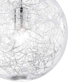 Lustre boule de verre moderne, E27 max. 60W.