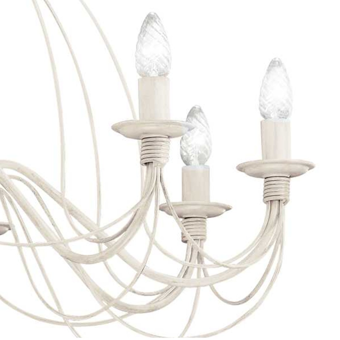 Lámpara de araña clásica Ideal Lux CORTE SP8 005898 E14 LED