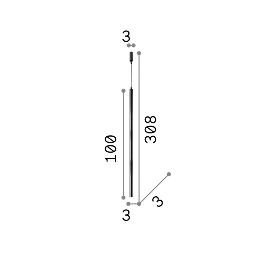 Ideal Lux lustre moderne ULTRATHIN SP1 BIG