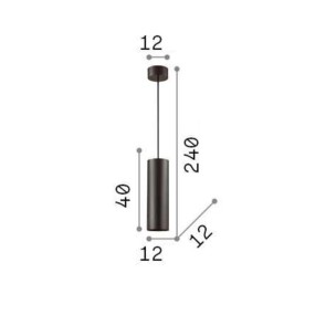 Lustre moderne IDEAL LUX LOOK SP1 BIG 158723 GU10 LED