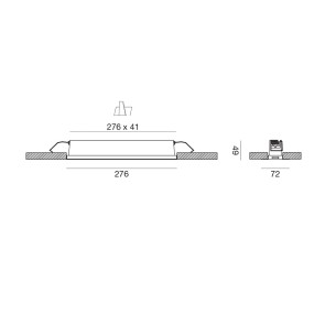 Gea Led GFA1131C Einbaustrahler aus schwarzem Aluminium