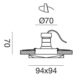 Spot encastrable blanc Gea Led GFA1180