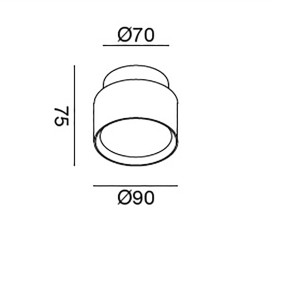 Plafoniera Gea Led GFA1070