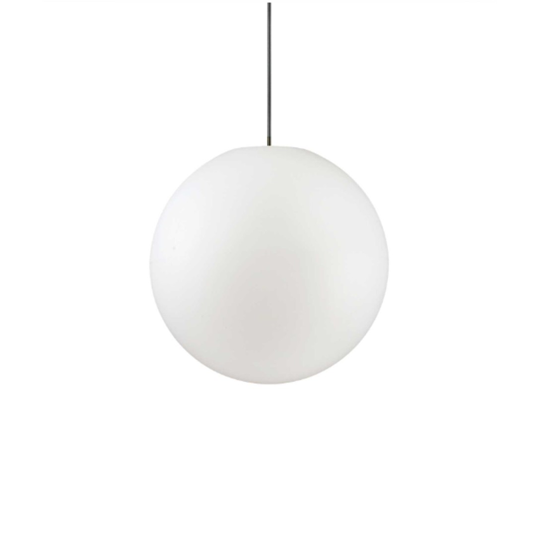 Lustre extérieur sphère blanche, pour jardin. LED.