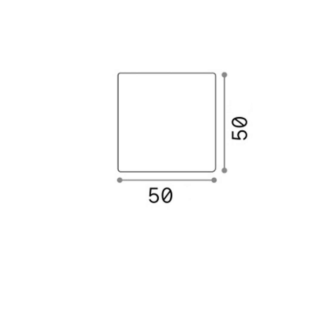 Cube d'extérieur, pour jardin, en plastique blanc, raccord E27. LED.