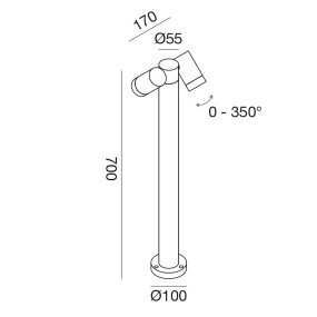 Außenlaterne Gea Led GES1113 70H