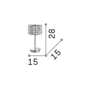 Moderner, runder, quadratischer Lampenschirm aus Kristall mit Anhängern. LED.