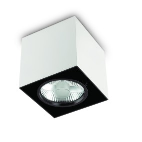 Spot de plafond moderne Ideal Lux MOOD PL1 D15 SQUARE 140933 243931 GU10 LED