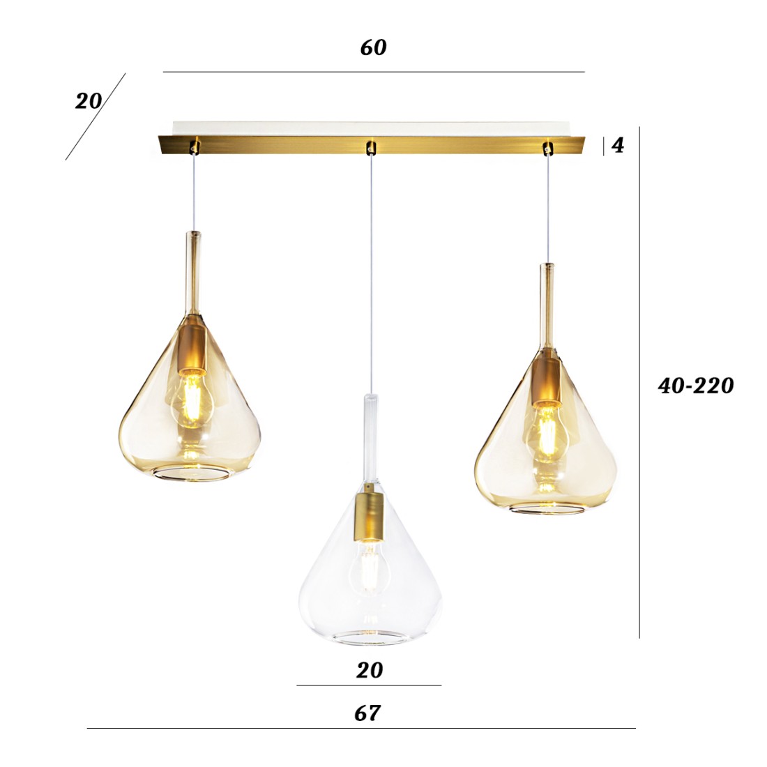 Top Light lustre classique KONA 1177 OS S3 R TA