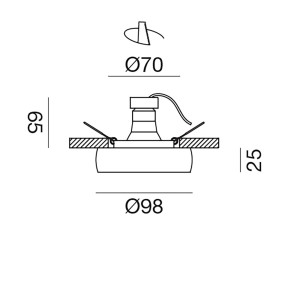 Gea Led GFA1170 weißer Einbaustrahler