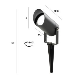 Spot picchetto alluminio Gea Led GES1140 IP65