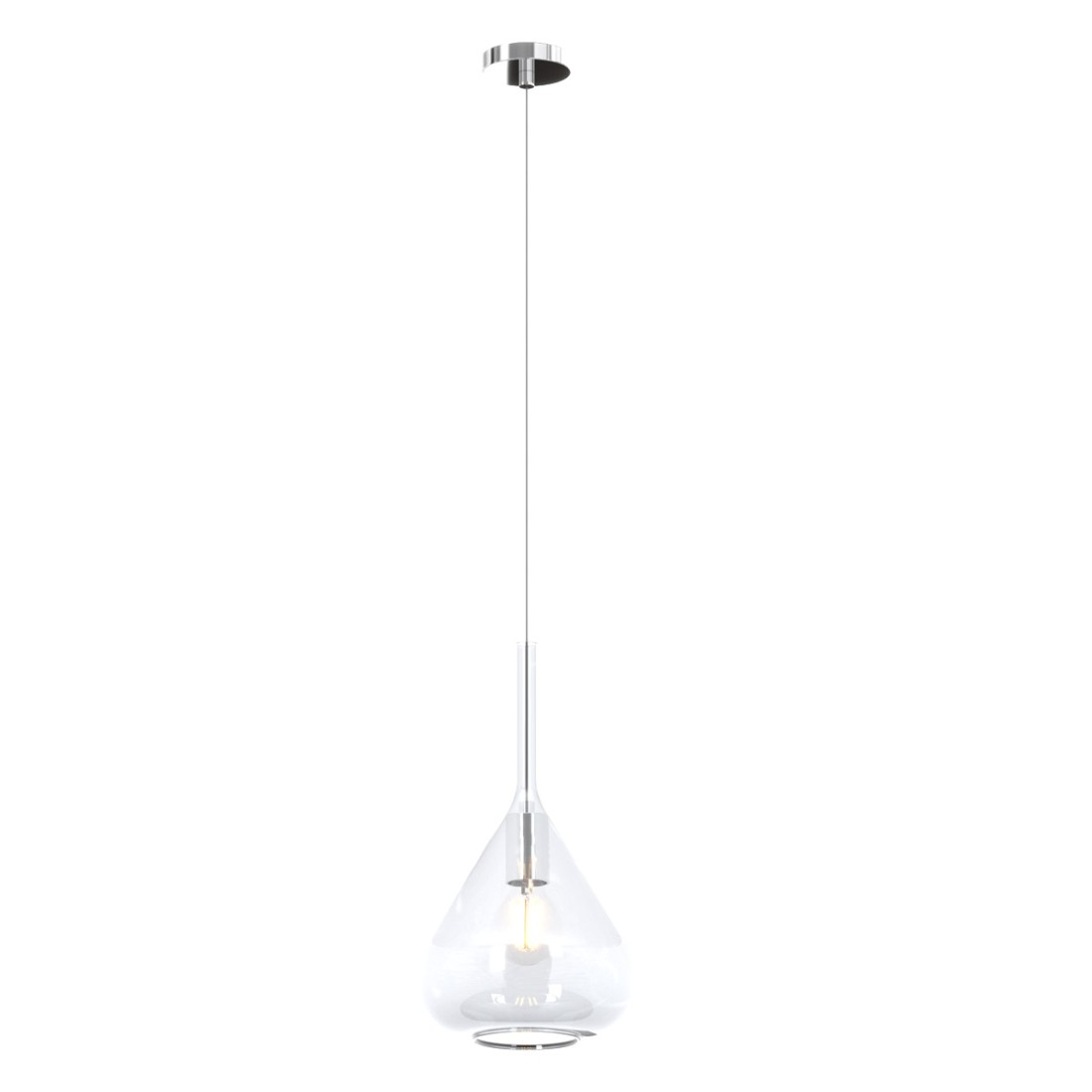 Lampadario moderno con paralume PLISSE SP1 50 o 60 Illuminando