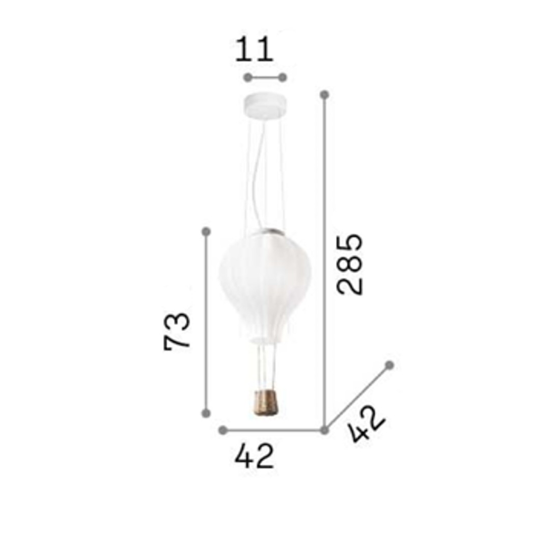 Lampadario moderno Ideal Lux DREAM BIG 261195 E27 LED