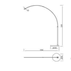 Lampada terra arco Mantra KINKE' E27 LED IP65