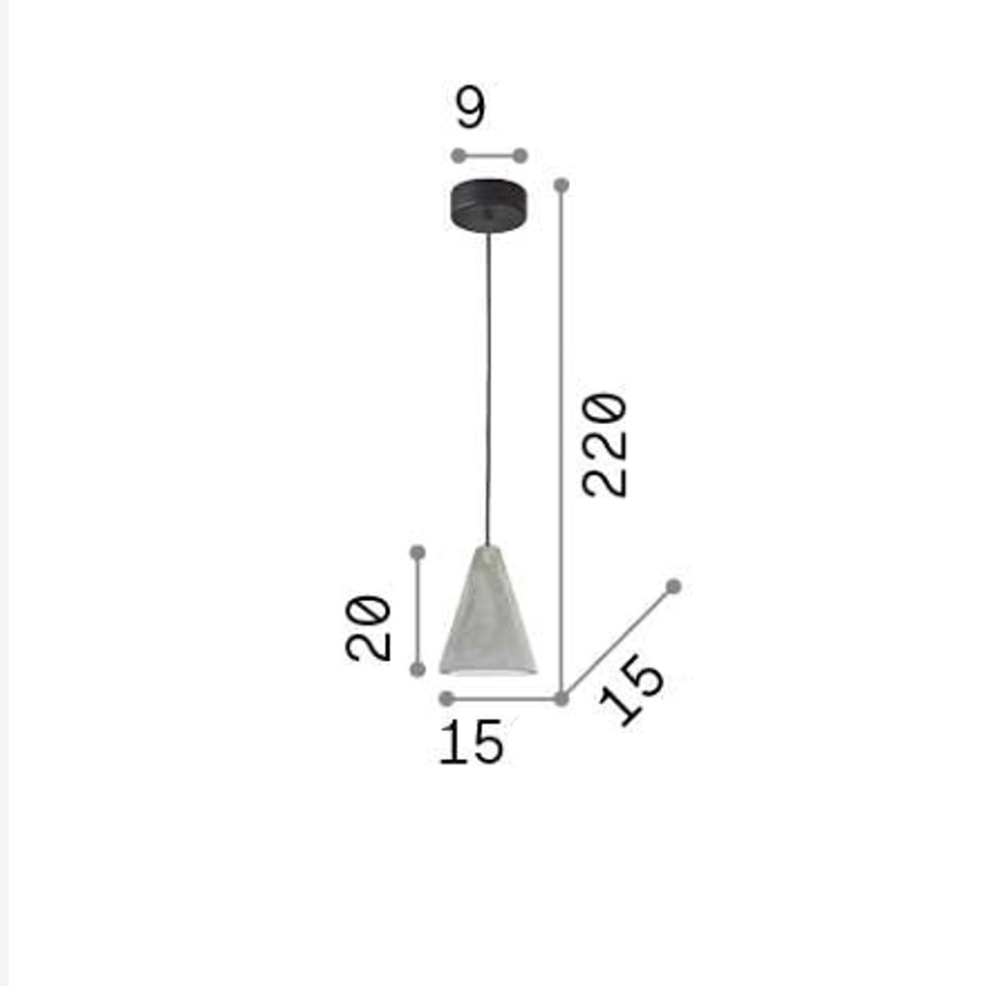 Ideal Lux Rustikaler Kronleuchter OIL 2 SP1 110424 E27 LED