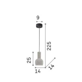 Araña rústica Ideal Lux OIL 3 SP1 110431 E27 LED