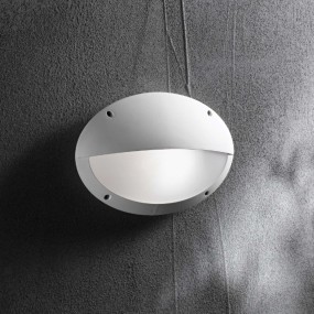 Applique, ovale, toit, résine, extérieur, plastique, noir, E27 Led.