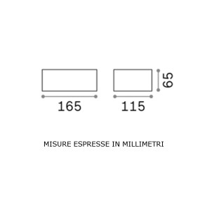 Applique esterno Ideal Lux TWIN AP1 213330 G9 LED IP44