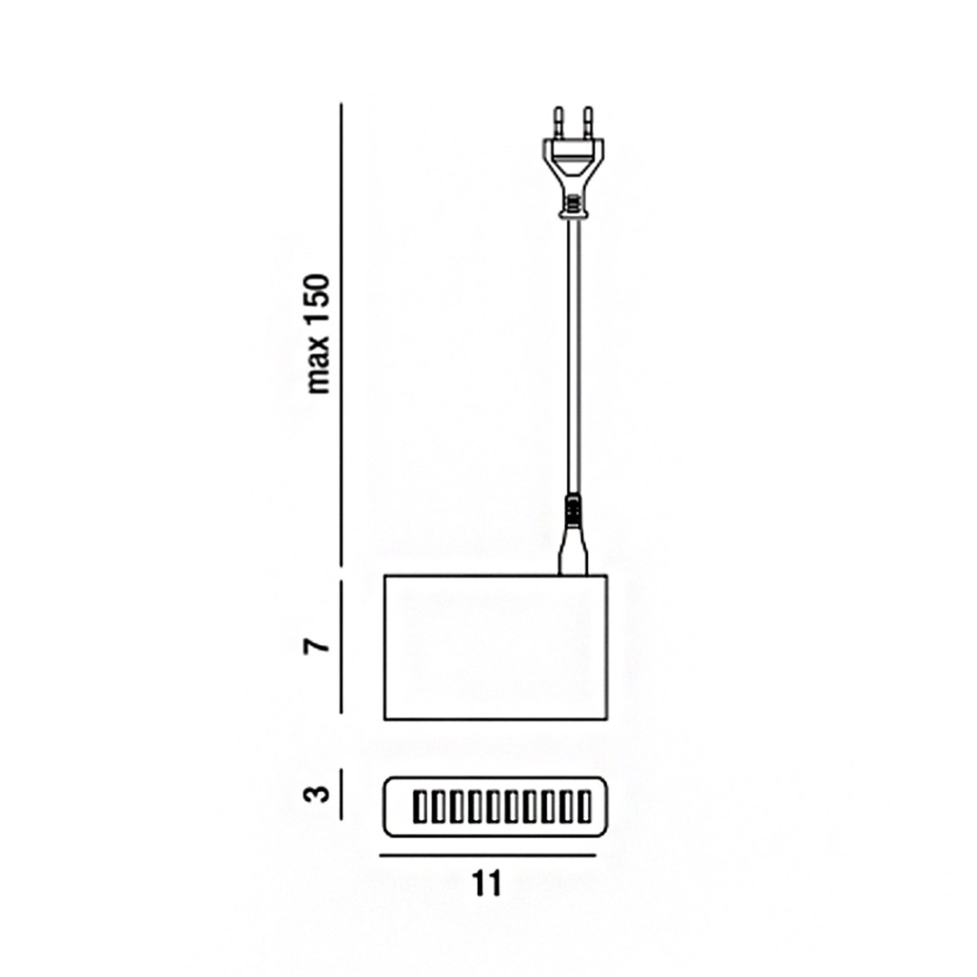 Cargador USB universal multitoma Perenz 91CARIC.USB-M