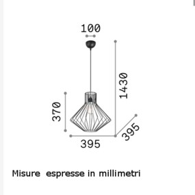 Lampadario classico IDEAL LUX AMPOLLA SP1 4 167497 E27 LED