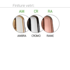 Top Light SHADED 1164 S12 T Kronleuchter aus farbigem Pyrexglas