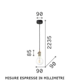 Lampadario moderno Ideal Lux FRIDA SP1 139425 139432 E27 LED