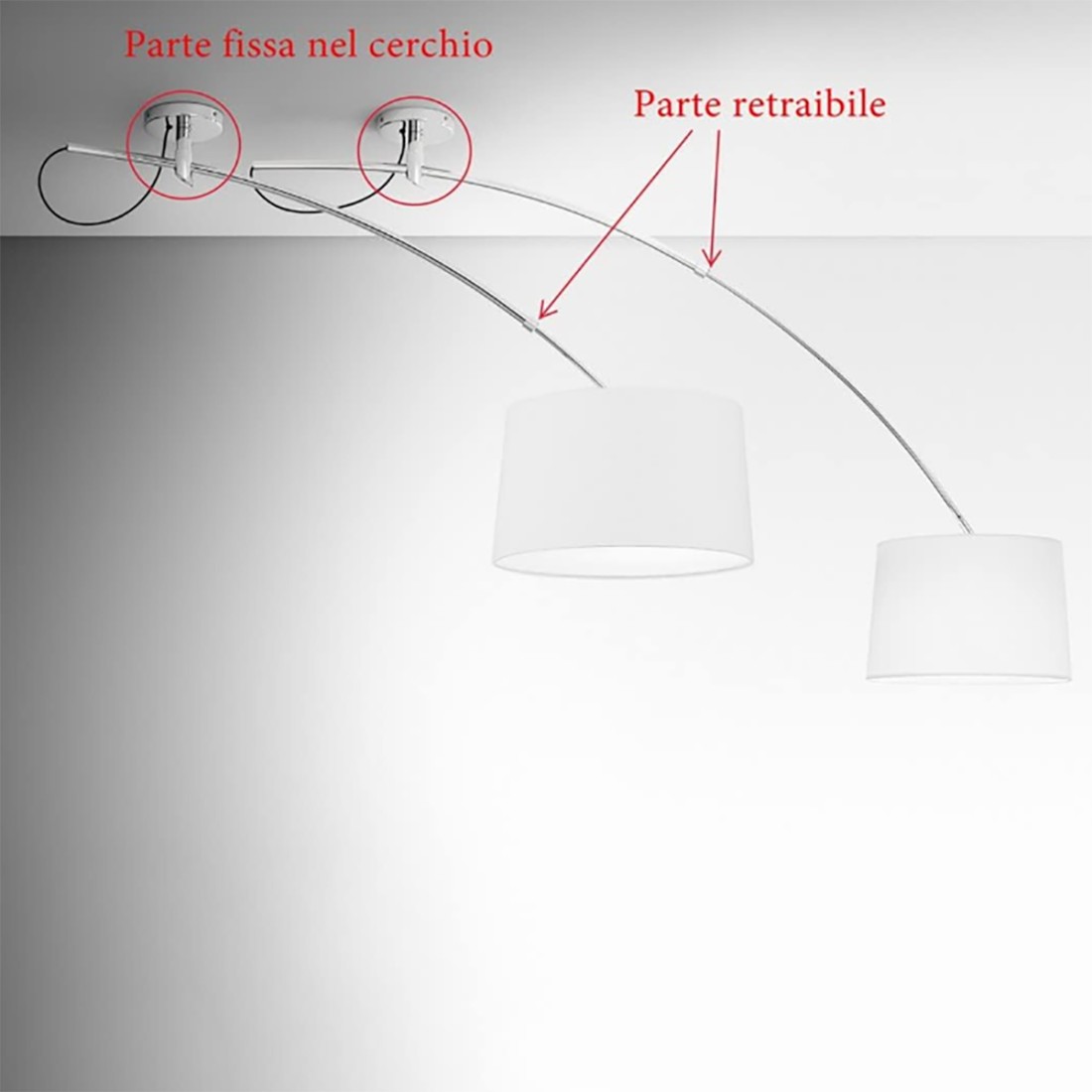 Braccio soffitto Gea Luce AIDA G