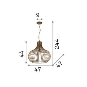 Jaula suspensión Ideal Lux CEBOLLA 205304