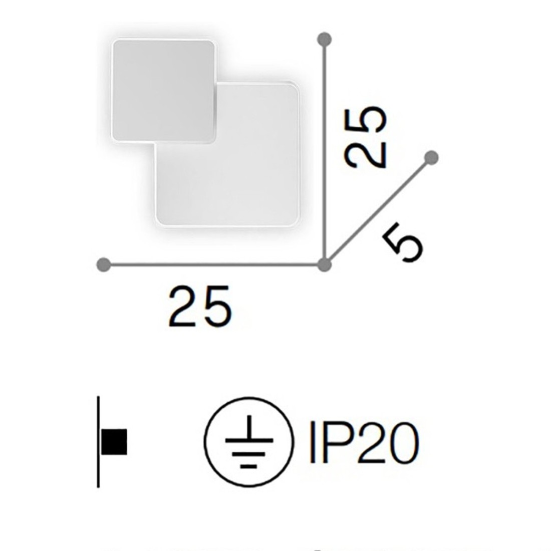 Applique led Ideal Lux POUCHE 259352 metallo