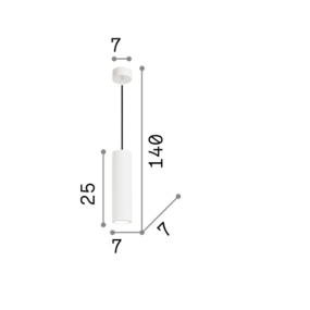 Ideal Lux hormigón suspensión ROBLE GU10 LED 150635