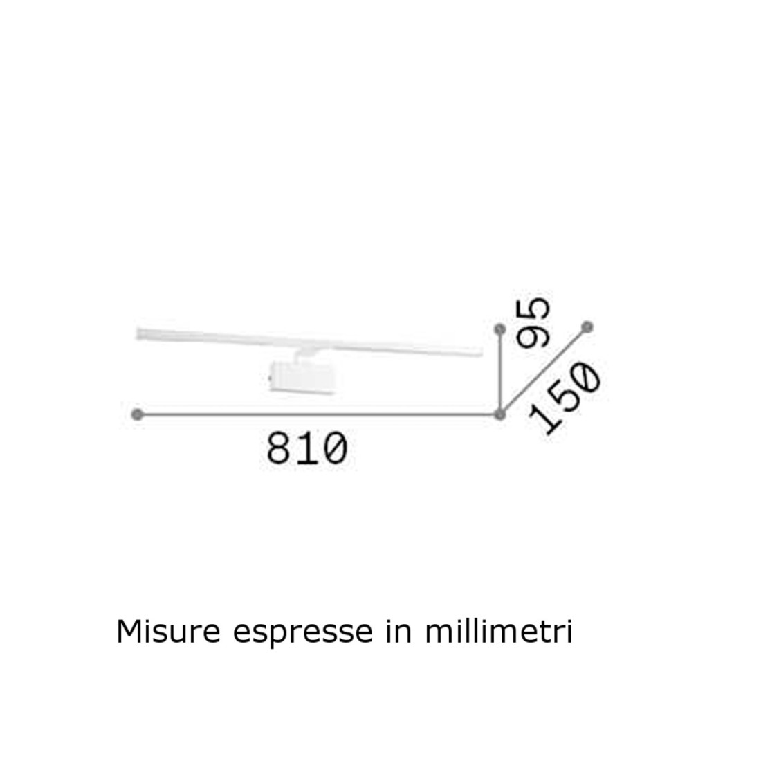 Ideal Lux aplique led ALMA BIGA BIG 225029 224992