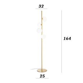 Lampadaire en laiton PERLAGE 277967