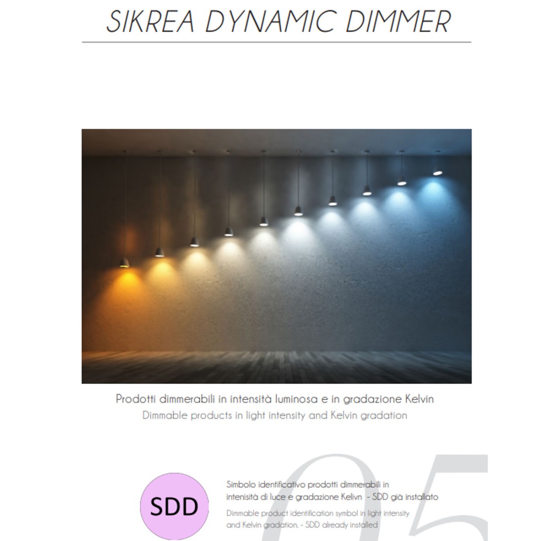 Sikrea LED moderne Sikrea NOEMI SR B 33847 dimmable