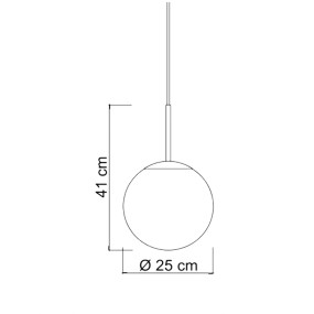 Lámpara de araña esférica Sikrea EVA 8545 25BR