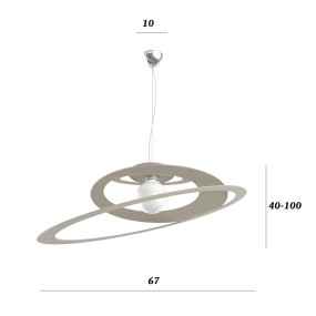 Lámpara de araña moderna de metal Top Light BUNGEE 1197 S70