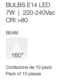 Bombilla led oliva 7W pequeña universal E14...