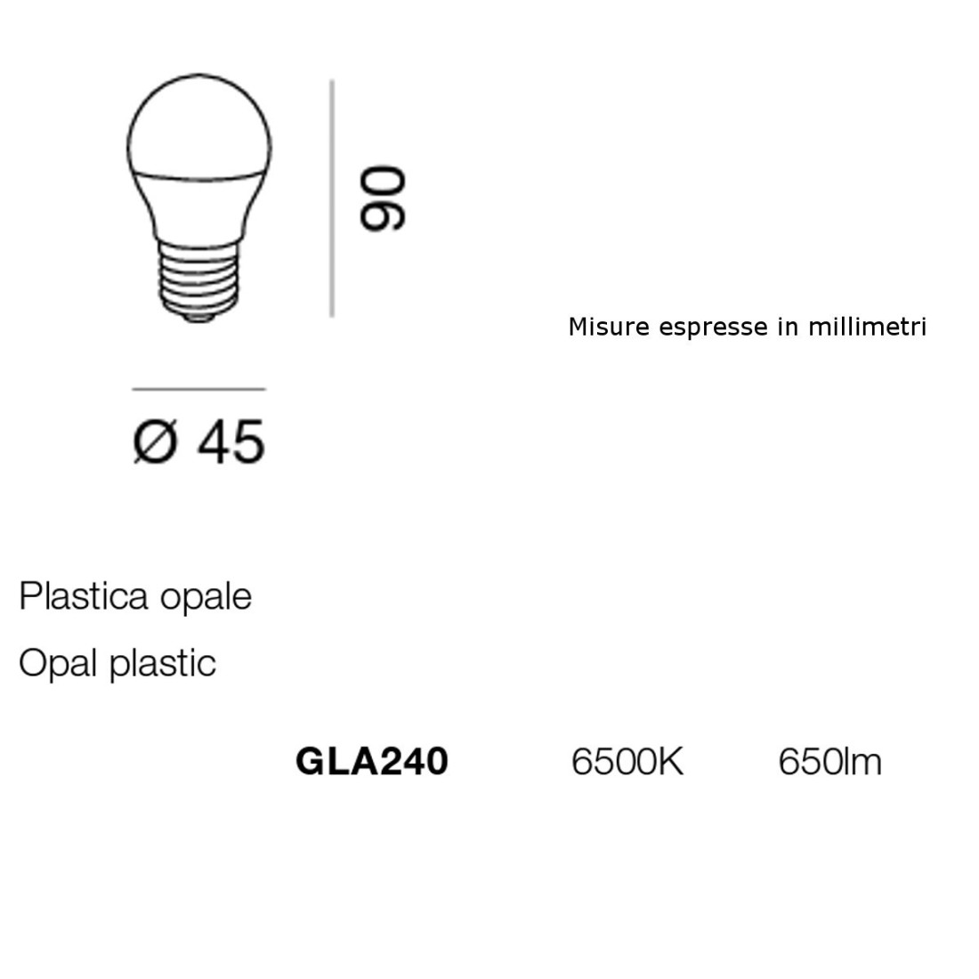 Pack de 10 bombillas Gea Led GLA240 7W LED E27