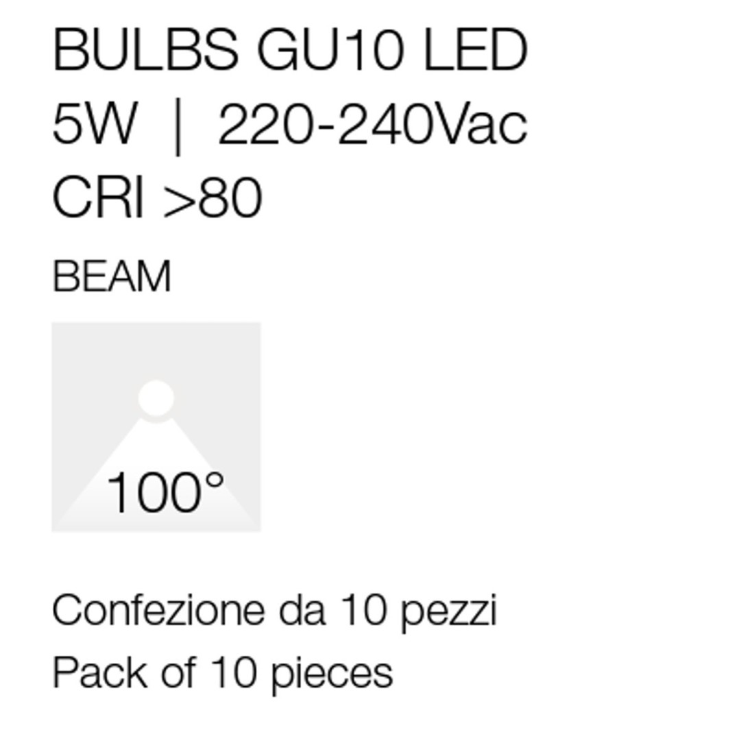 Pack de 10 ampoules Gea Led GLA242