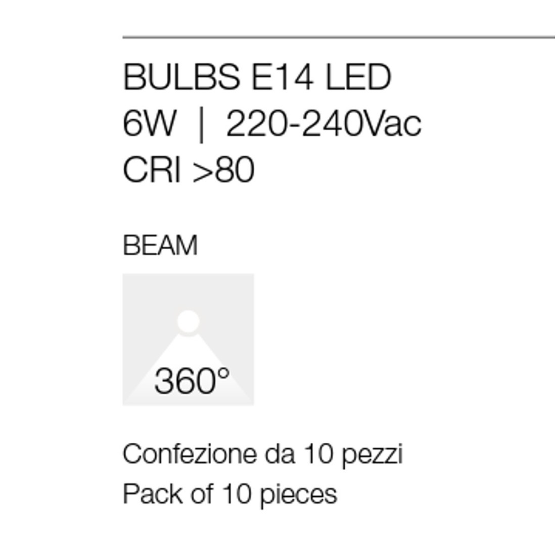 Bombilla LED de 6W con conexión pequeña E14