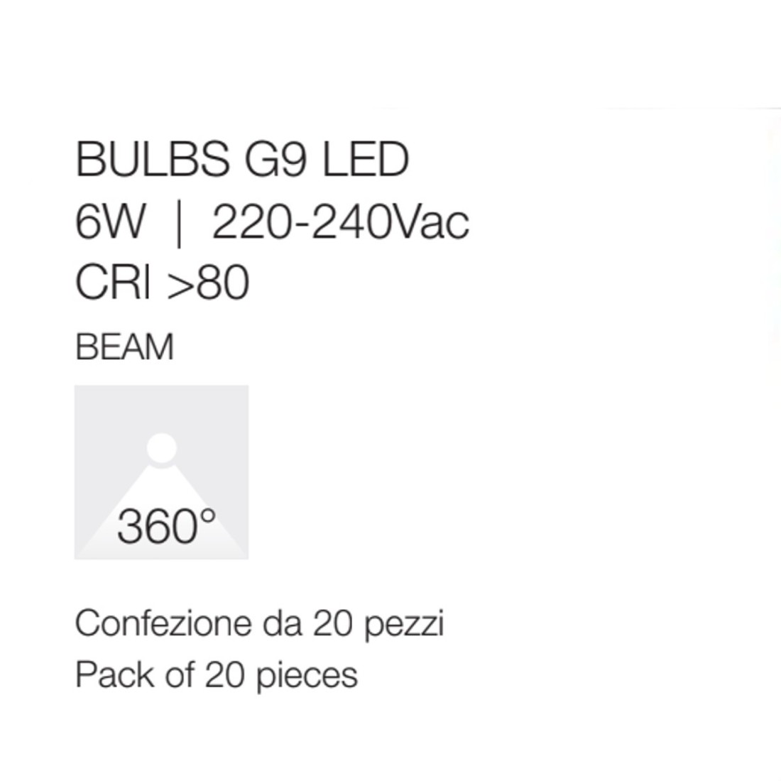 Pack de 20 bombillas Gea Led GLA361C