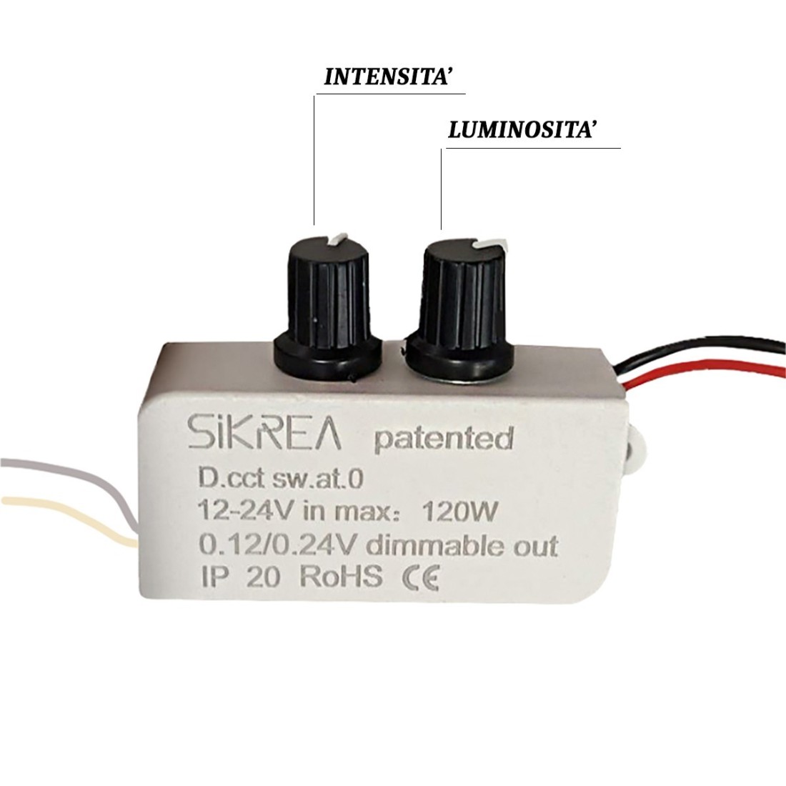 Sensori LED Point switch DOUBLE (interruttore) 12V DC / 24V DC, 12V DC -  24V DC, Verniciato alluminio