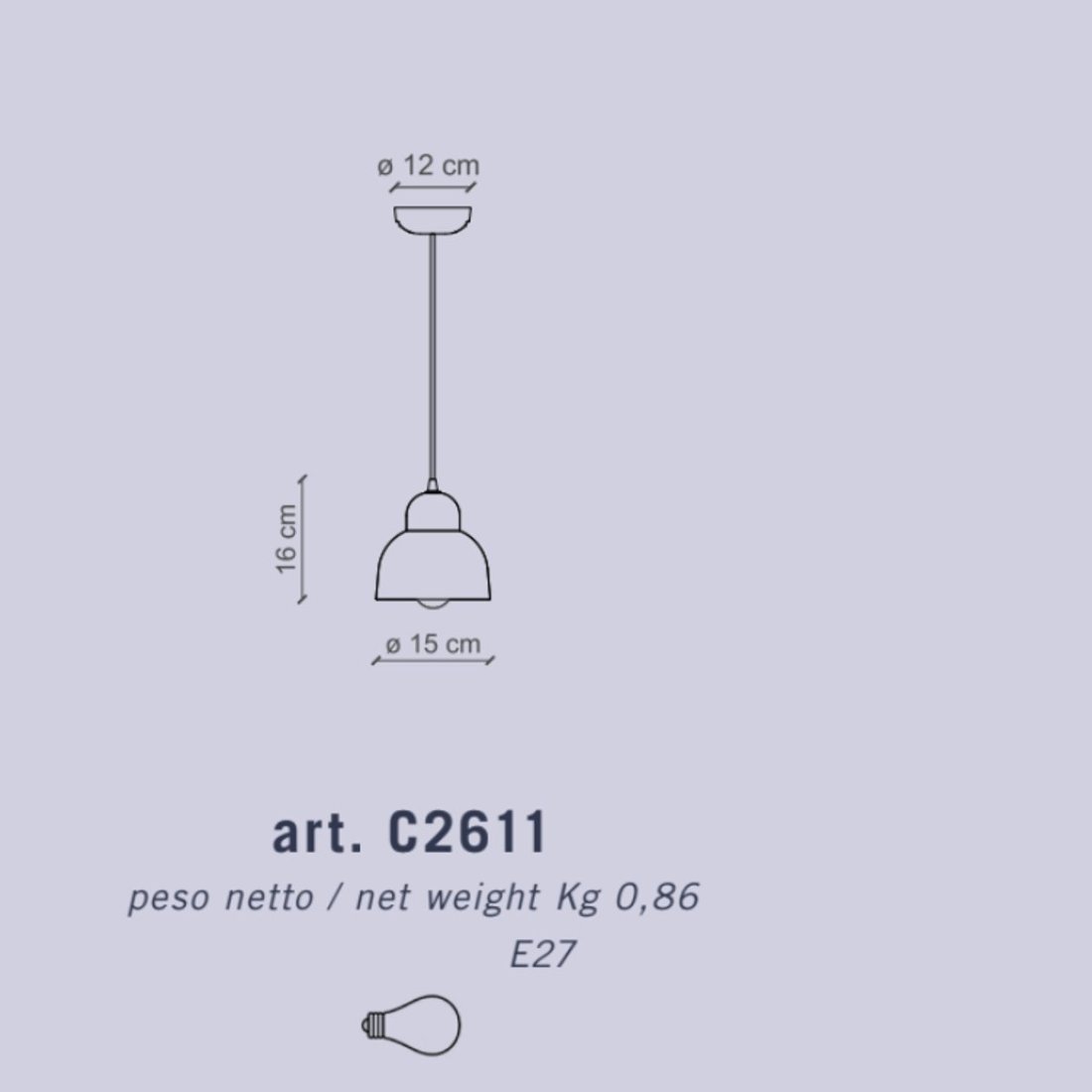 Lampadario ceramica Ferroluce Decò BERIMBAU C2611 E27 LED