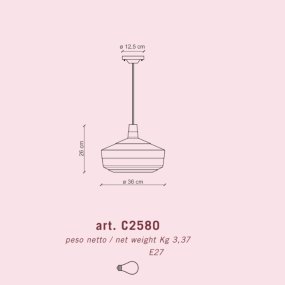 Ferroluce Decò lámpara de cerámica CHURUATA C2580 E27 LED