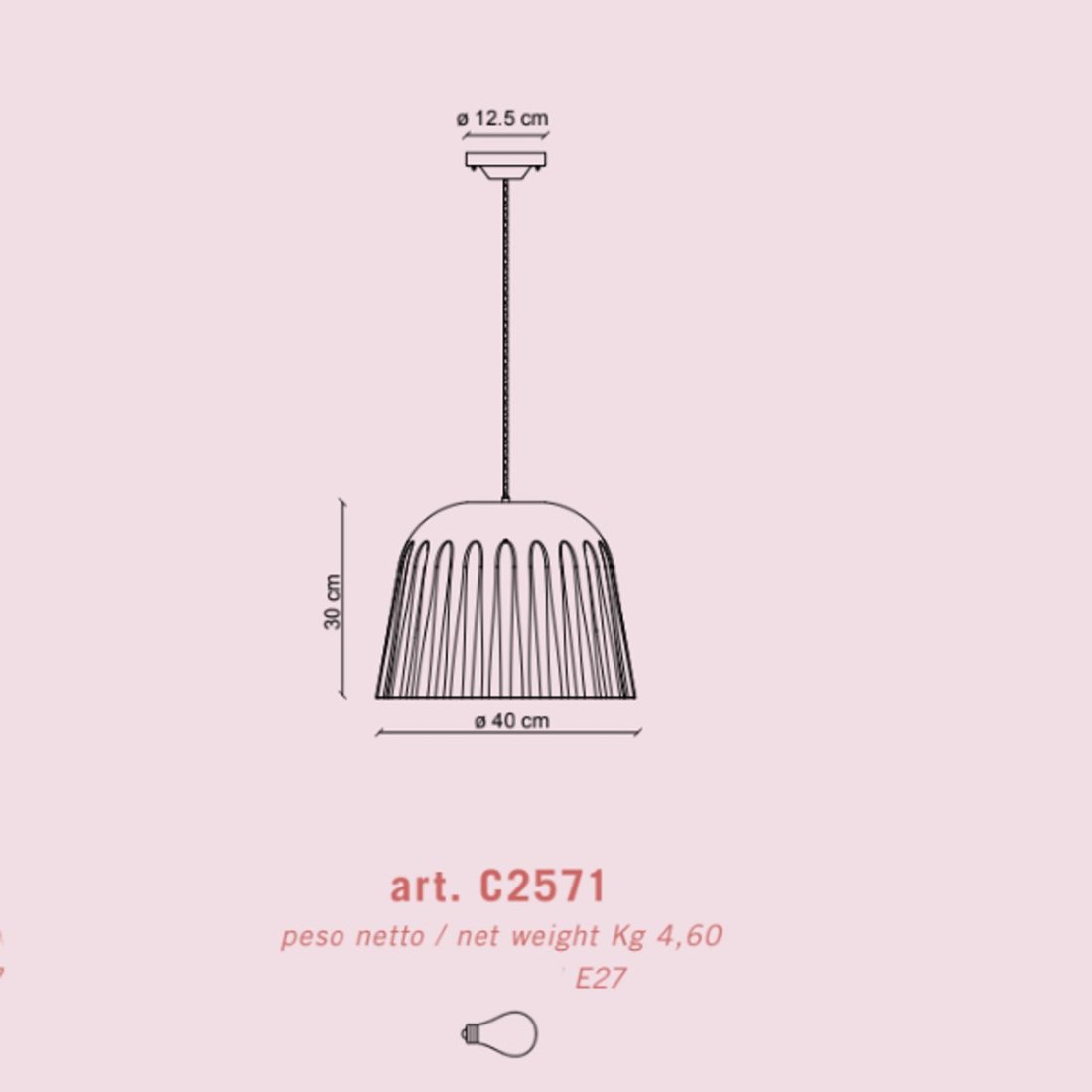 Ferroluce Decò lámpara de araña de cerámica MADAME GRES C2571 E27 LED