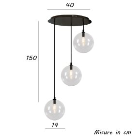 Lustre moderne Illuminando PALLINA SP TO 3 NR