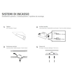 Foco empotrable Sforzin FILIATRA' T383 GX53 Iluminación LED