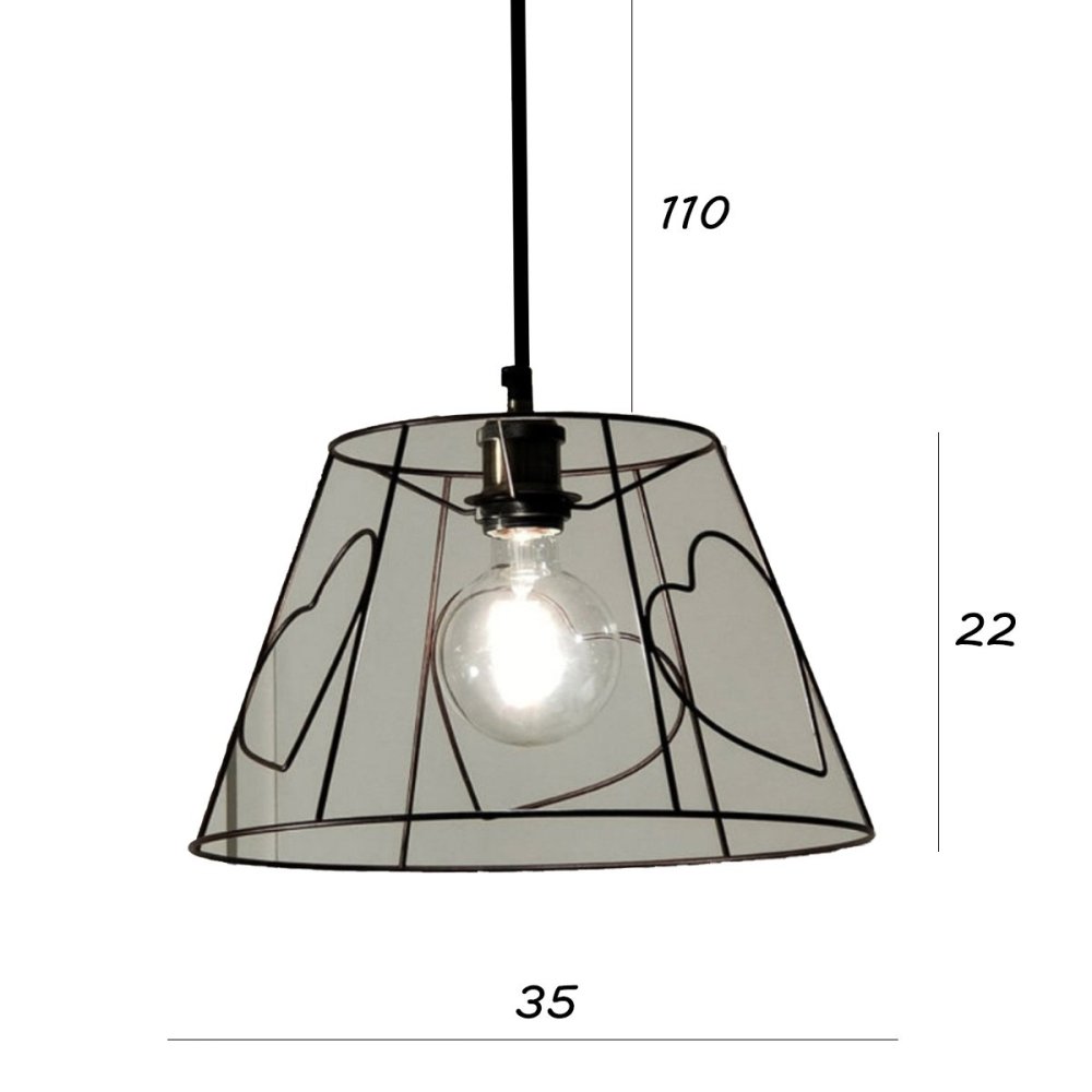 Lampadario moderno Illuminando CUORI SP 35 E27 LED