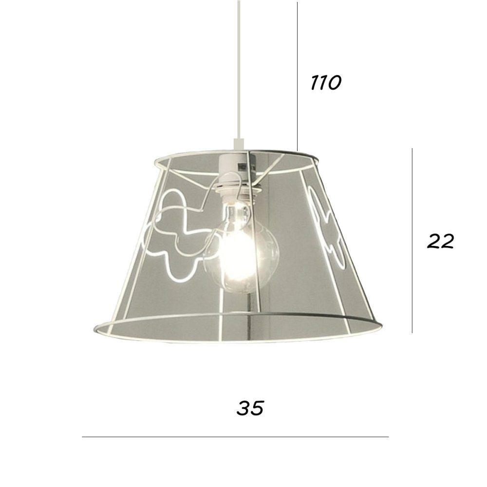 Lustre moderne Illuminando FARFALLE SP 35 E27 LED